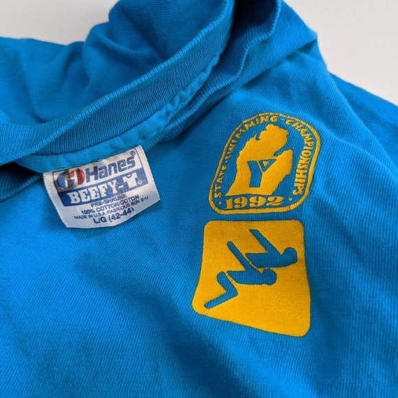 1992 Michigan State Swimming Championship T-shirt - Picture 4 of 4